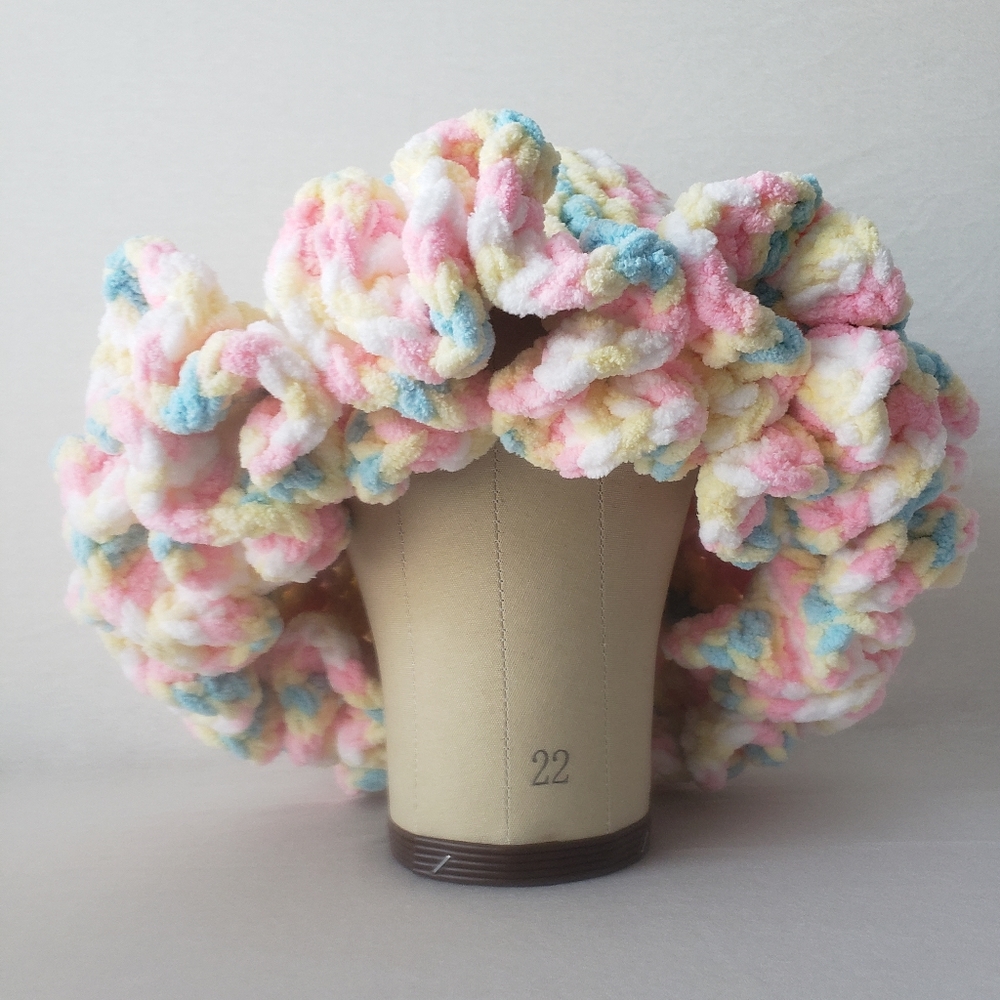 Pastel Multicolor Ruffle Hat